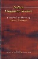 Cover of: Indian linguistic studies by edited by Madhav M. Deshpande, Peter E. Hook.