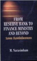 Cover of: From reserve bank to finance ministry and beyond by M. Narasimham