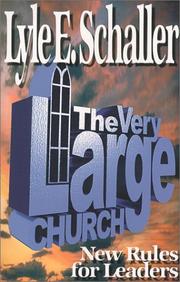 Cover of: The Very Large Church by Lyle E. Schaller