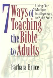 Cover of: 7 Ways of Teaching the Bible to Adults by Barbara Bruce