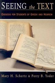 Cover of: Seeing the Text: Exegesis for Students of Greek and Hebrew