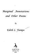 Cover of: Marginal annotations and other poems