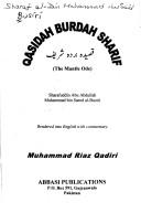 Cover of: Qasidah Burdah Sharif = | Sharaf al-DiМ„n MuhМЈammad ibn SaК»iМ„d BuМ„siМ„riМ„