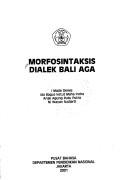 Morfosintaksis dialek Bali Aga