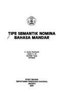 Cover of: Tipe semantik nomina bahasa Mandar
