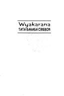 Cover of: Wyakarana by Salana.