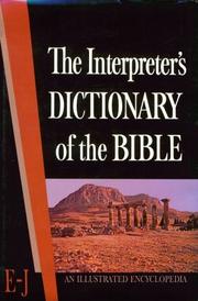 Cover of: Interpreter's Dictionary of the Bible Vol II  E - J by George A. Butterick