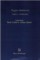 Cover of: Hygini fabularum index verborum