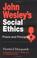 Cover of: John Wesley's social ethics