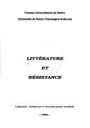 Cover of: Littérature et résistance