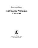 Cover of: Antología personal amorosa
