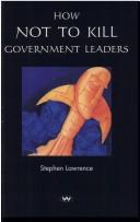 Cover of: How not to kill government leaders: poems