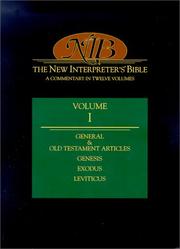 Cover of: The New Interpreter's Bible: general articles & introduction, commentary, & reflections for each book of the Bible, including the Apocryphal/Deuterocanonical books.