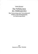 Cover of: Das Verbalsystem des Altäthiopischen: eine Untersuchung seiner Verwendung und Funktion unter Berücksichtigung des Interferenzproblems