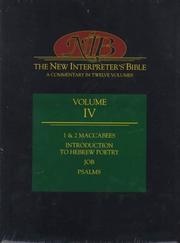 New interpreter's Bible by Robert Doran, Adele Berlin, Robert Duran, Carol Newsom