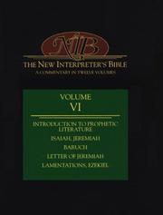 Cover of: The New Interpreter's Bible  by David L. Peterson, Gene M. Tucker, Christopher R. Seitz