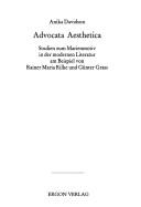 Cover of: Advocata aesthetica: Studien zum Marienmotiv in der modernen Literatur am Beispiel von Rainer Maria Rilke und Günter Grass