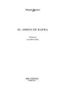 Cover of: El amigo de Kafka