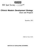 Cover of: China's Western development strategy: issues and prospects