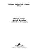 Cover of: Beiträge zu einer russisch-deutschen kontrastiven Grammatik