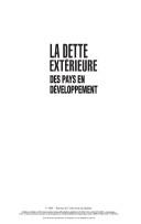 Cover of: La dette extérieure des pays en développement: la renégociation sans fin