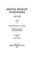 Cover of: Bristol probate inventories