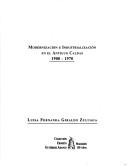 Cover of: Modernización e industrialización en el Antiguo Caldas, 1900-1970