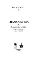 Cover of: Transnistria by Jean Ancel