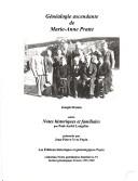 Cover of: Généalogie ascendante de Marie-Anne Pratte