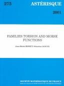 Cover of: Families torsion and Morse functions