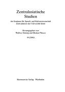 Cover of: Der Fuchs in Kultur, Religion und Folklore Zentral- und Ostasiens by herausgegeben von Hartmut Walravens.