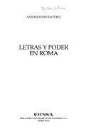 Cover of: Letras y poder en Roma