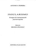 Cover of: Insularismo by Antonio Salvador Pedreira