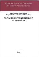 Cover of: Sozialer Protestantismus im Vormärz