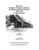 Cover of: Répertoire baptêmes, mariages et sépultures de l'Église anglicane St. Oswald, 1924-1941, de Montréal-Sud