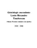 Cover of: Généalogie ascendante de Louis-Alexandre Taschereau: premier ministre du Québec