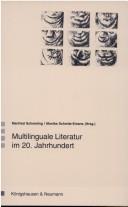 Cover of: Multilinguale Literatur im 20. Jahrhundert by 