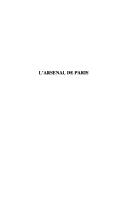 Cover of: L' arsenal de Paris: histoire et chroniques