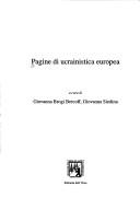 Cover of: Pagine di ucrainistica europea