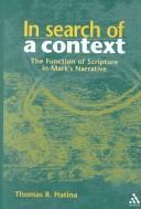 In search of a context by Thomas R. Hatina