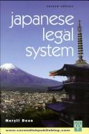 Cover of: Japanese Legal System  by Meryll Dean
