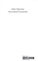 Cover of: Politik und Medien bei Thomas Bernhard