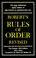 Cover of: Robert's Rules of Order