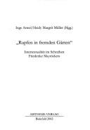Cover of: Rupfen in fremden Gärten by Inge Arteel, Heidy Margrit Müller (Hgg.).