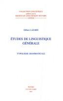 Cover of: Etudes de linguistique générale: typologie grammaticale