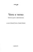 Cover of: Vero e verso: scritti sui poeti e sulla letteratura