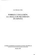 Cover of: Pobreza y exclusión by Luis Moreno (ed.).