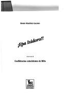 Cover of: Epa Isidoro!! by Román Martínez Galindo