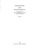 Cover of: Geschichte des Buchhandels in Tschechien und in der Slowakei