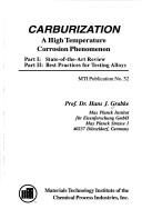 Cover of: Carburization: a high temperature corrosion phenomenon